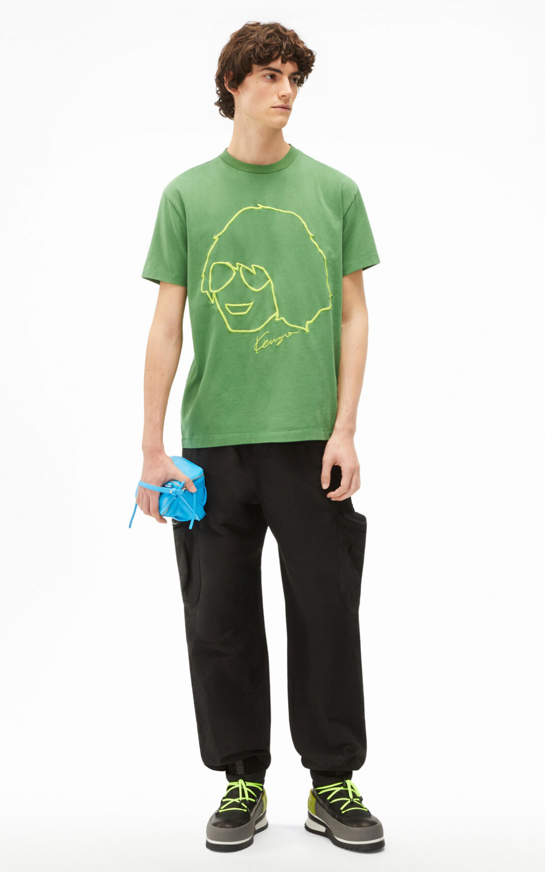 Kenzo Tribute T-shirt Heren Groen | 50179RETJ